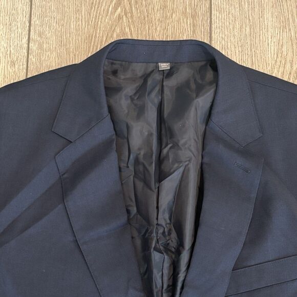 Bonobos Blazer Mens 42R Navy Blue Slim Fit Wool 2 Button Business Casual Stretch - Picture 2 of 9